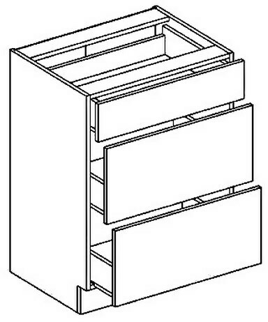 D60S3 dolní skříňka se zásuvkami GOBI