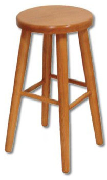 Barová stolička KT242 masiv (Barva dřeva: Ořech)