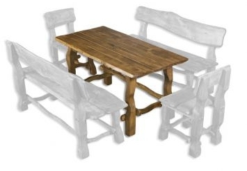 Zahradní stůl MO101 (Barva dřeva: Ořech)