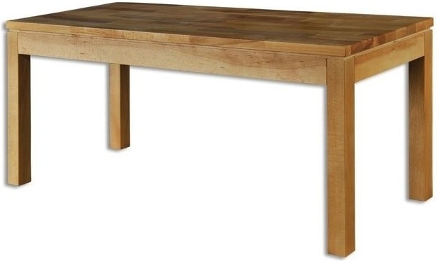 Jídelní stůl st173 S80 masiv buk (Barva dřeva: Buk bělený, Hrana stolu: S3)