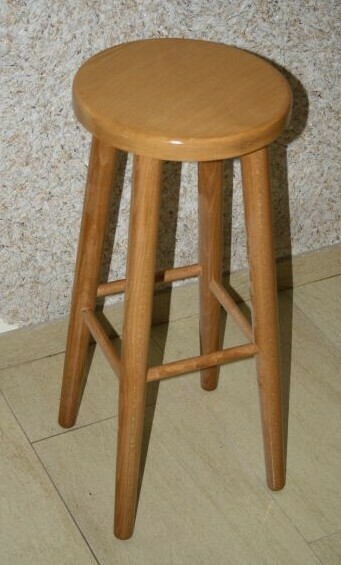 Buková stolička o výšce 73 cm (Barva dřeva: Olše)