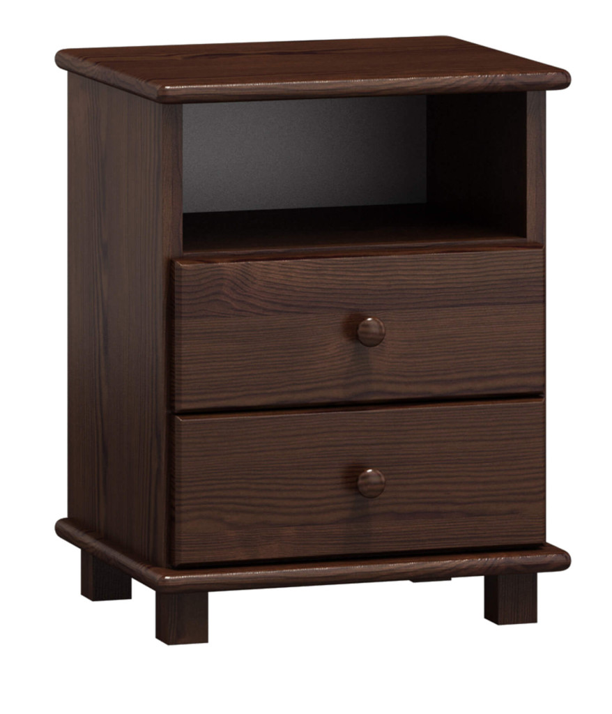 Noční stolek S2 hl. 35 cm (Barva dřeva: Ořech)
