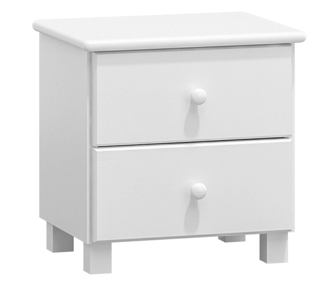 Noční stolek TINA (Barva dřeva: Bílá)