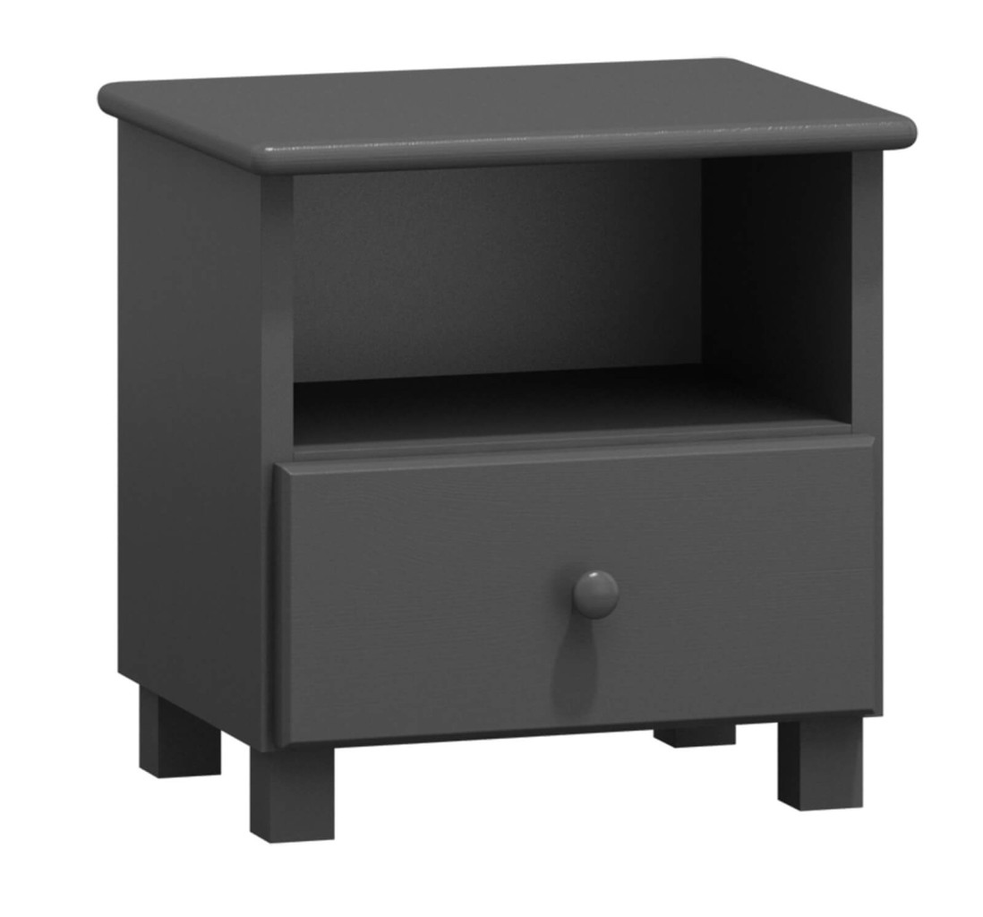 Noční stolek Tina S1 (Barva dřeva: Šedá)