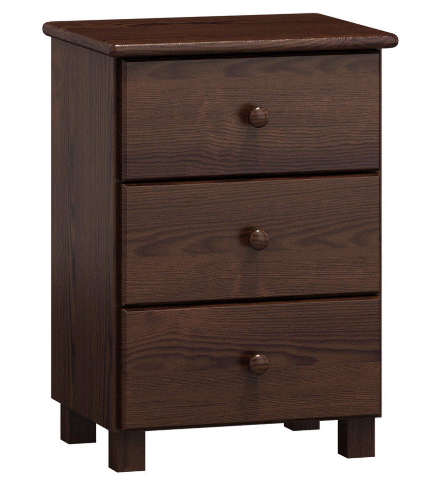 Noční stolek Tina S3 (Barva dřeva: Ořech)