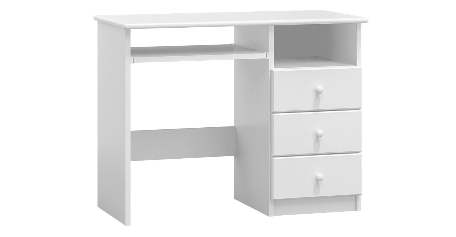 Psací stůl Ernest hl55 (Barva dřeva: Bílá)