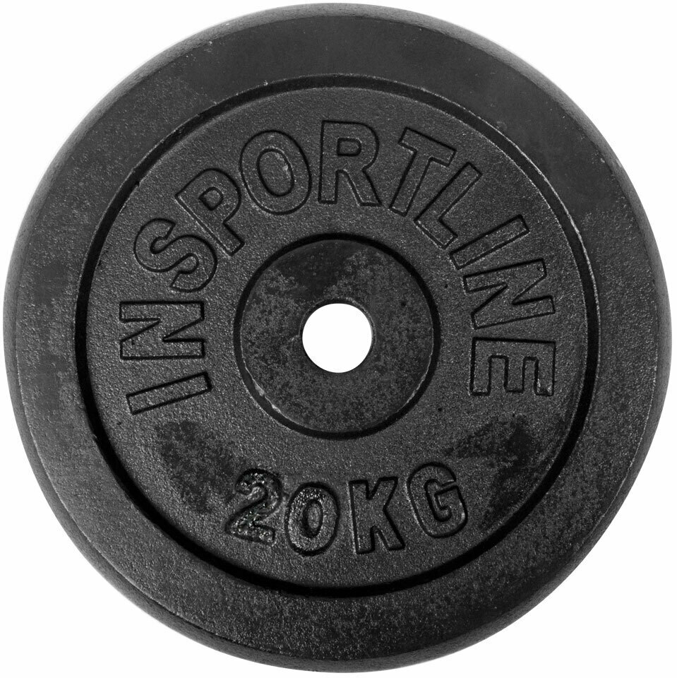 Litinové závaží inSPORTline Castblack 20 kg 30 mm