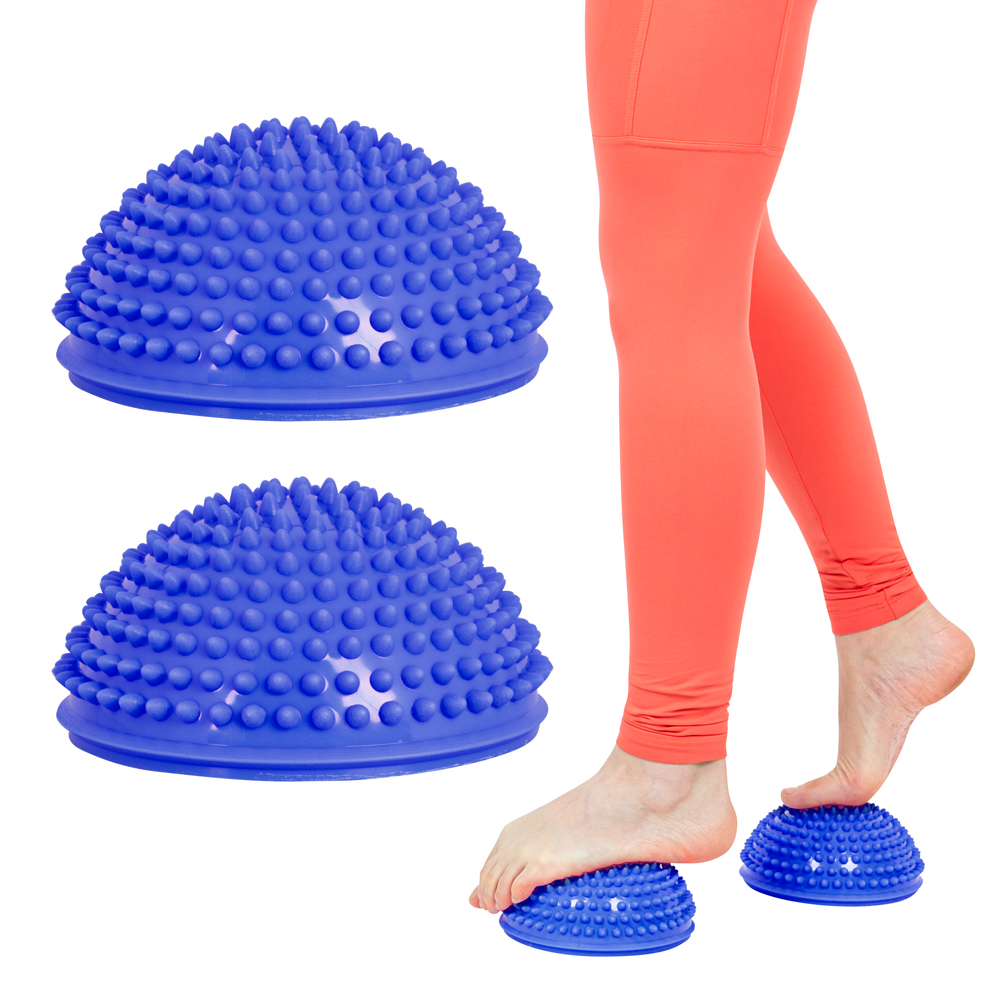Balanční a masážní podložka na chodidla inSPORTline Uossia (Barva: modrá)