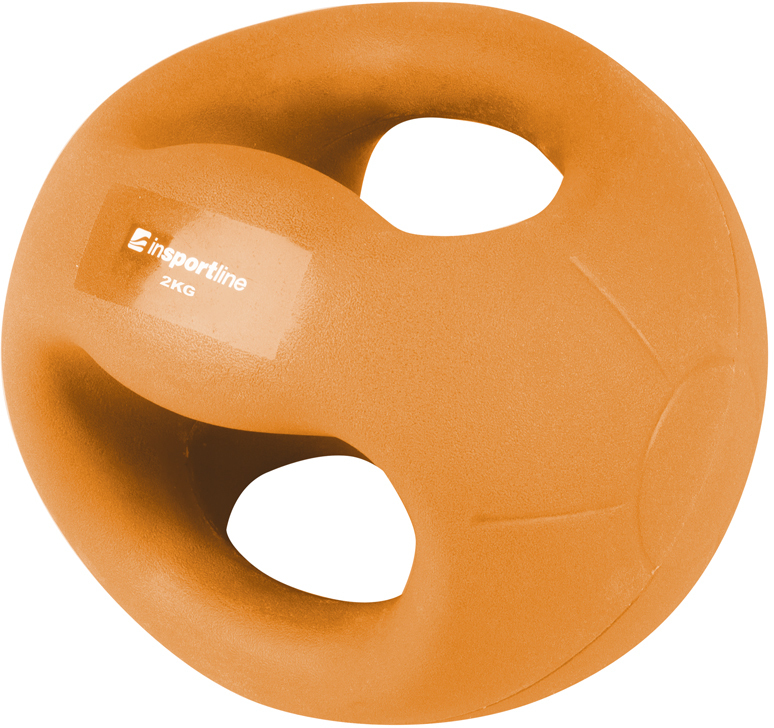 Medicineball s úchopy inSPORTline Grab Me 2 kg