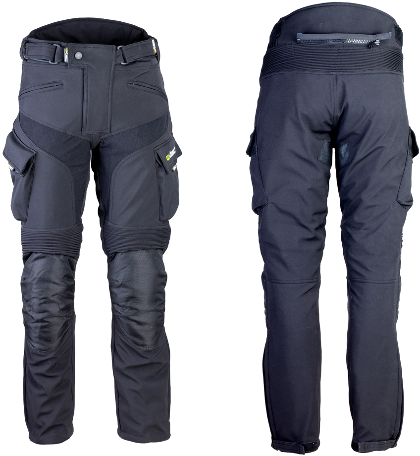 Pánské softshellové moto kalhoty W-TEC Erkalis (Velikost: 3XL, Barva: černá)