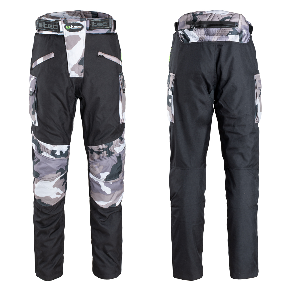 Pánské moto kalhoty W-TEC Kaamuf (Velikost: 4XL, Barva: Black Camo)