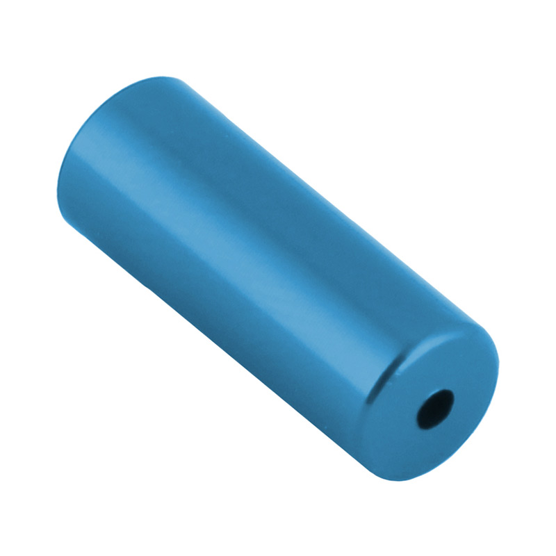 Koncovka bowdenu 4 mm CNC Al modrá, sada 5 ks