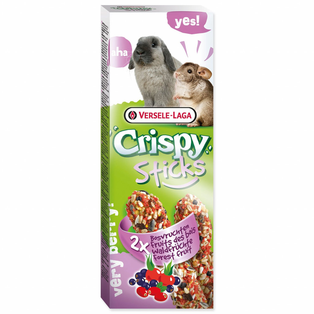 Tyčinka Versele-Laga Crispy králík a činčila, s lesním ovocem 110g 2ks