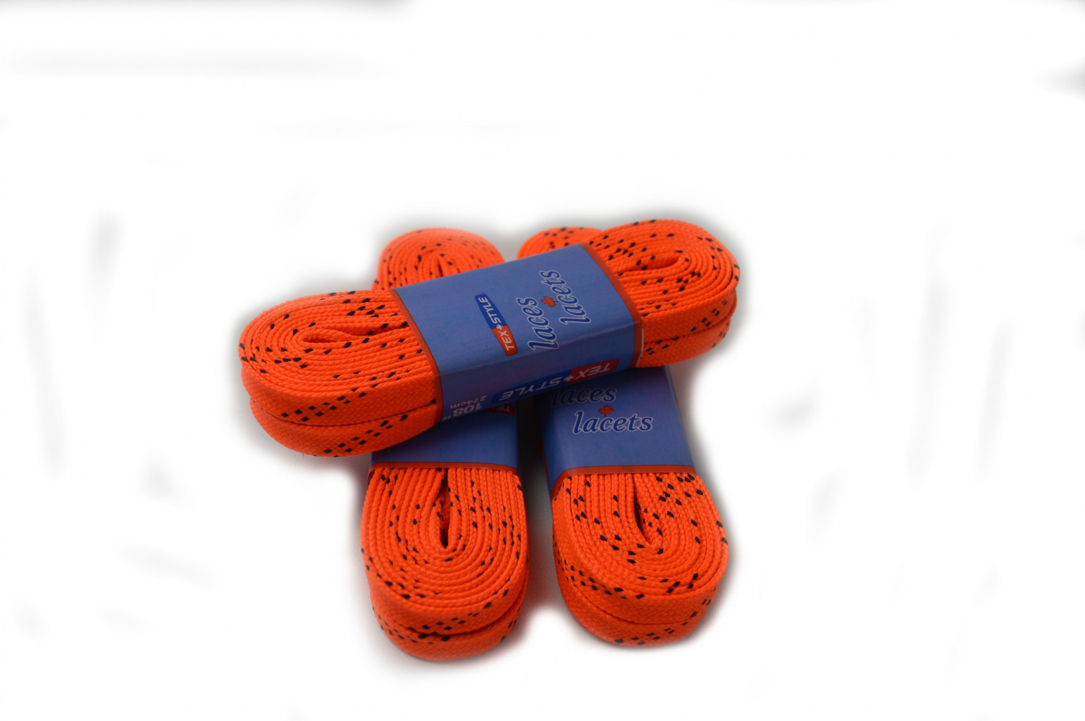 Voskované tkaničky Tex-Style 274 cm (Varianta: 108" (274cm), Barva: Oranžová)