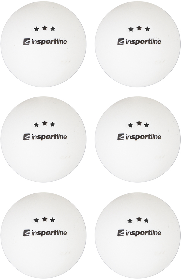Pingpongové míčky inSPORTline Elisenda S3 6ks (Barva: oranžová)