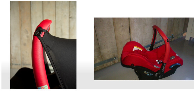 X-Qlusive Covers suitable for voor Maxi Cosi Cabriofix - Kryty na autosedačku, varianta: 9815-Red