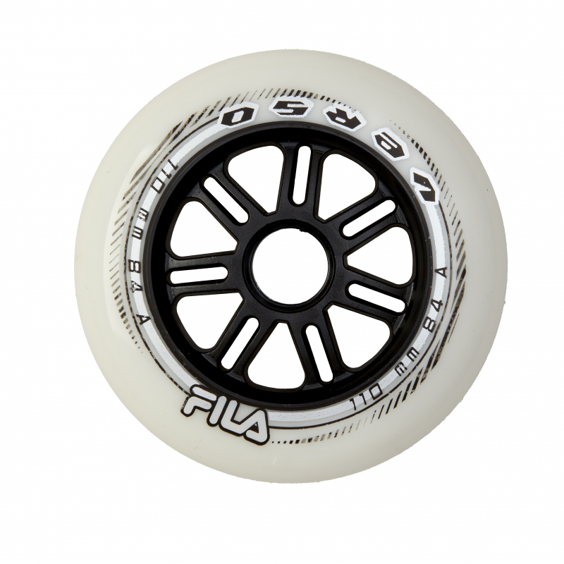 Kolečka Fila Wheels Set White (6ks) (Tvrdost: 84A, Velikost koleček: 110mm)