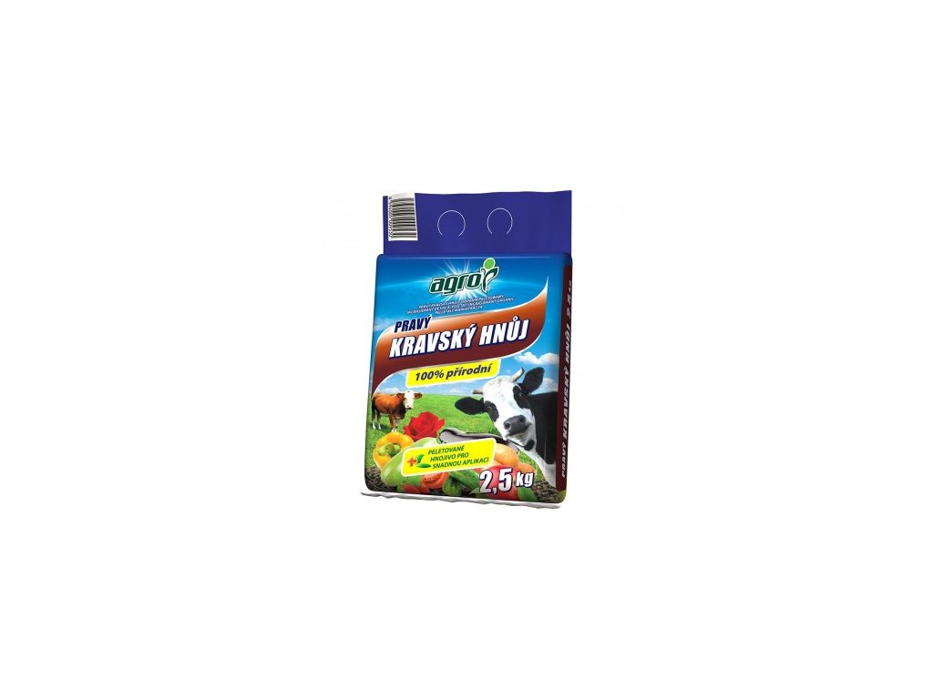Hnojivo Agro Pravý kravský hnůj 2.5 kg