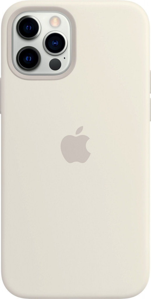 Kryt Apple iPhone 12/12 Pro Silicone Case s MagSafe, bílý