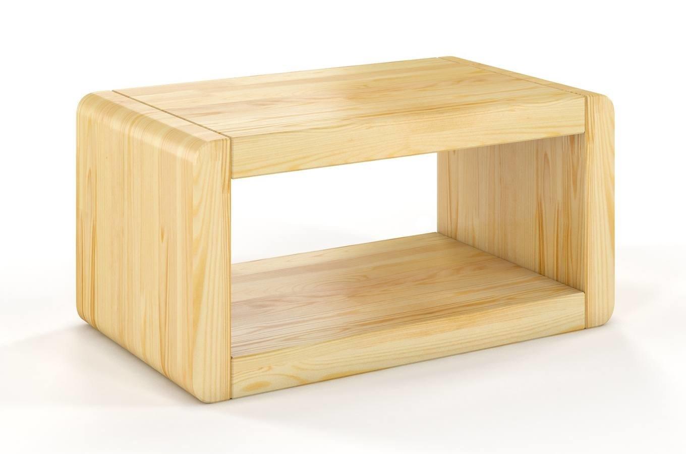 Noční stolek Boverio, borovice (Barva: Přírodní)