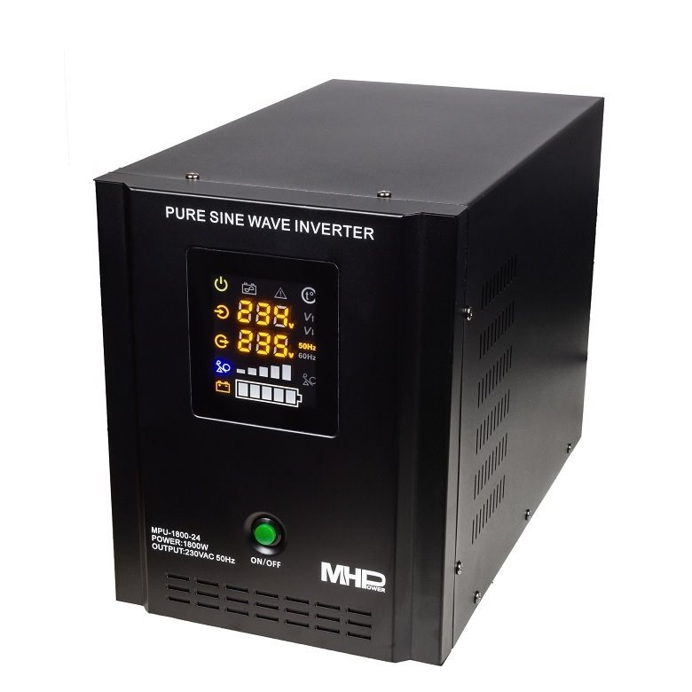 Napěťový měnič MHPower MPU-3500-48 48V/230V, 3500W, čistý sinus, s funkcí UPS