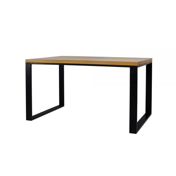 Jídelní stůl ST373, 200x75x100, dub/kov (Délka: 100, Deska stolu: 4, Barva dřeva: Medová)