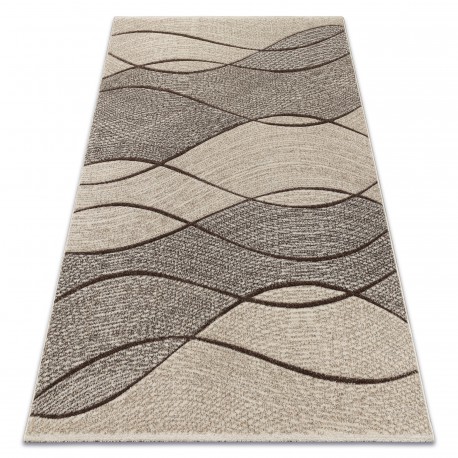 Koberec FEEL 5675/15033 VLNY hnědá / béžová / šedá (Velikost: 280x370 cm)