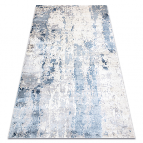 Koberec AKRYL ELITRA 6204 Abstrakce šedá / modrý (Velikost: 240x350 cm)