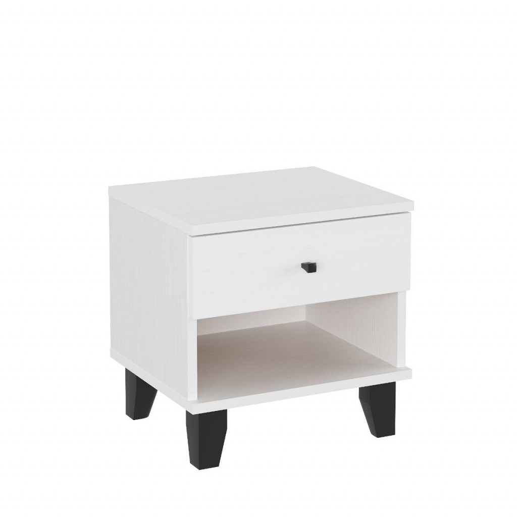 Noční stolek NORD "PKT-10" (Barva dřeva: bílá)