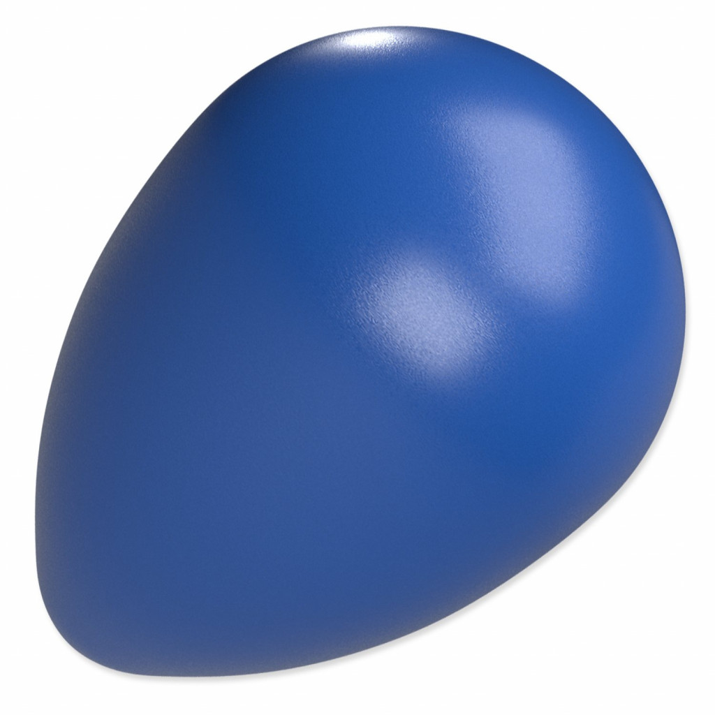 Hračka Dog Fantasy Eggy ball tvar vejce modrá 13x18,5cm