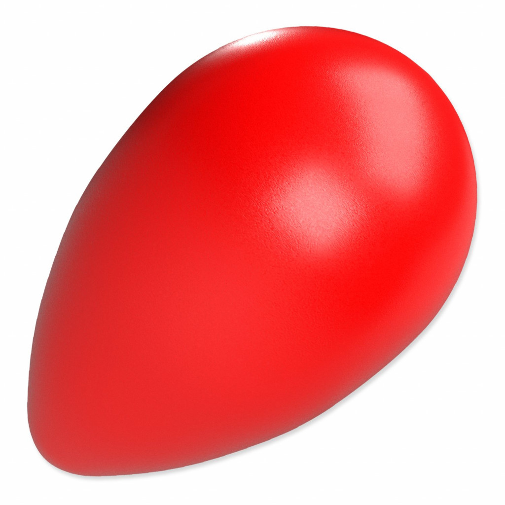 Hračka Dog Fantasy Eggy ball tvar vejce červená 16x26cm