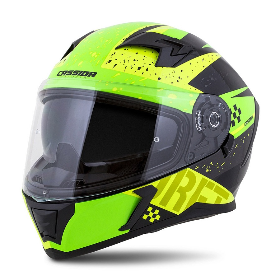 Moto přilba Cassida Integral 3.0 DRFT žlutá perleť/zelená/černá (Velikost: XXL (63-64))