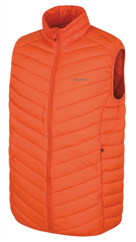 Pánská péřová vesta Dresles M orange (Velikost: XXXL)