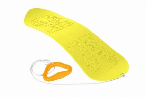 Kluzka - dětský Snowboard/Skyboard (žlutá)