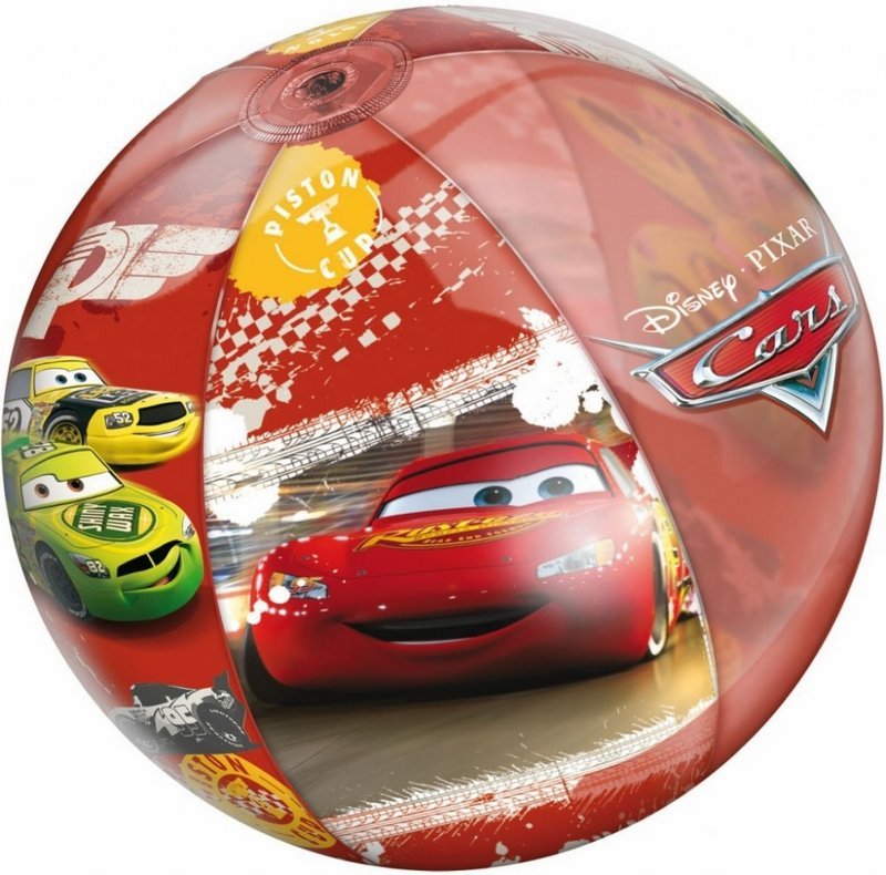 Nafukovací plážový míč MONDO CARS 50cm (červená)