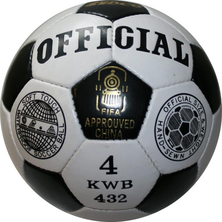 Fotbalový míč OFFICIAL SEDCO KWB32 - 4 (bílá)