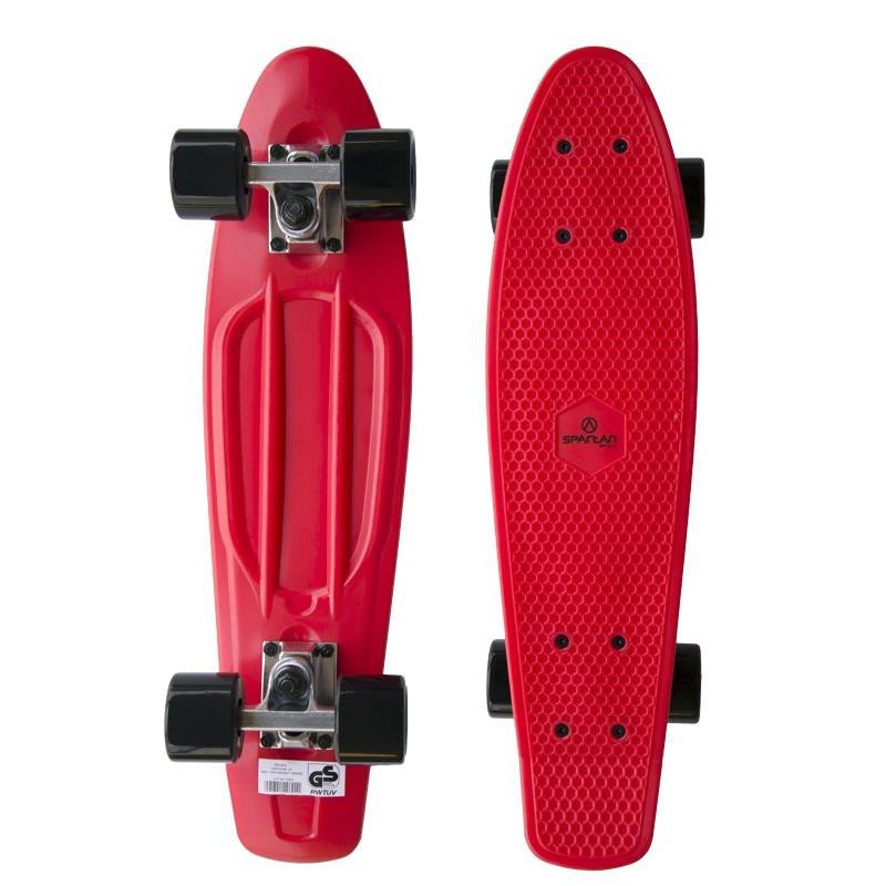 Penny board Spartan Plastic 206 (červená)