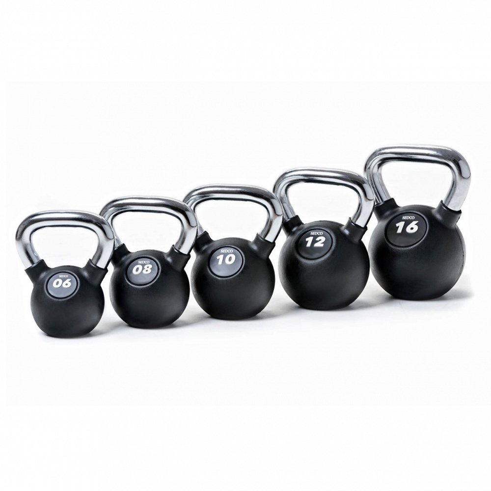 Kettlebell SEDCO RUBBER-CHROM PROFI (10)