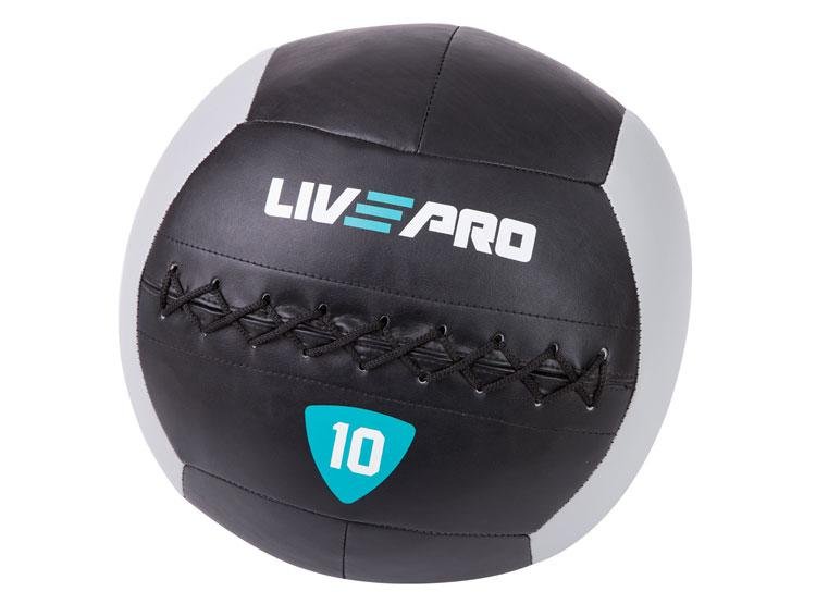 Míč na cvičení LivePro Wall Ball (černá)