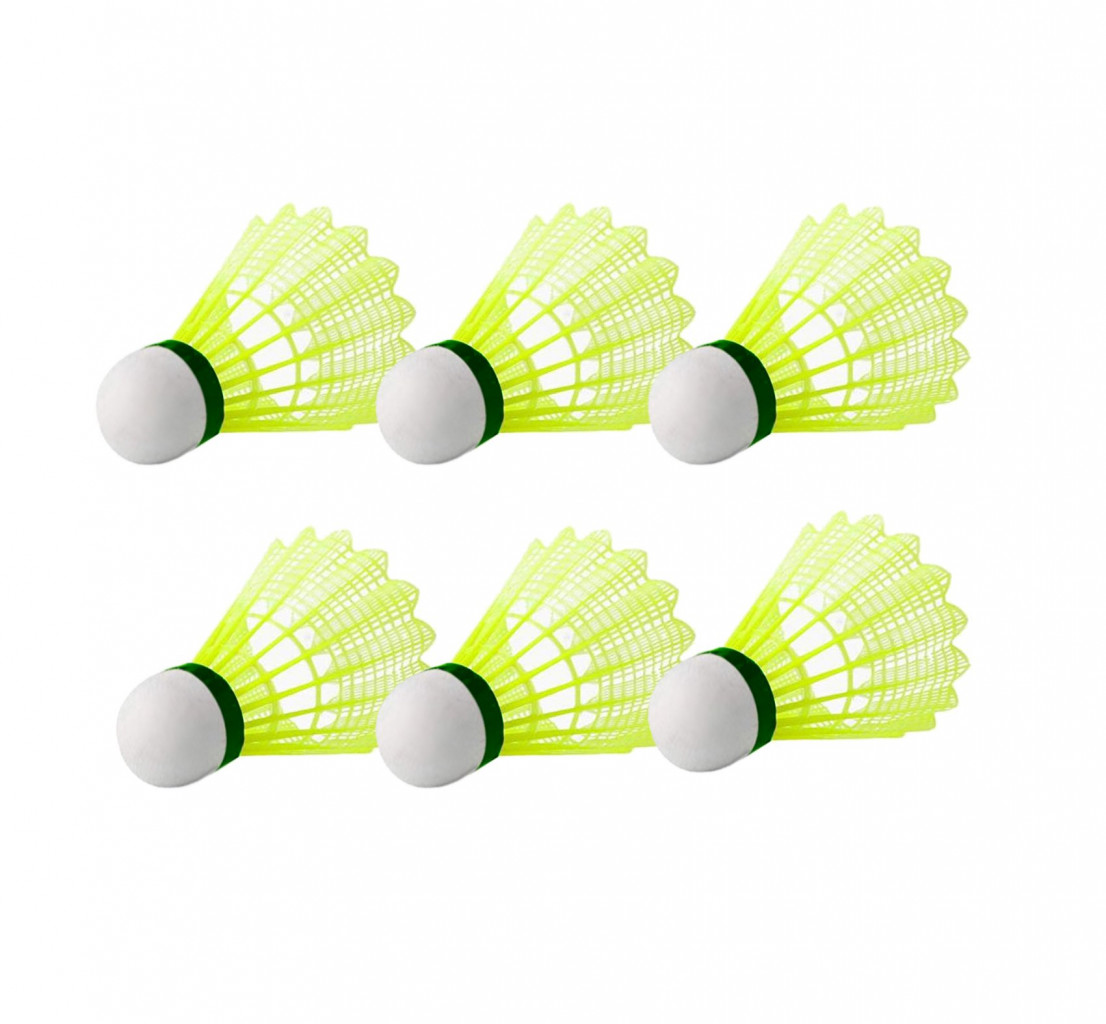 Míčky/Košíčky na badminton SEDCO M200 - 6 KS (žlutá)