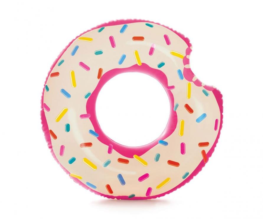 Kruh plavecký DONUT INTEX 107 x 99 cm (růžová)