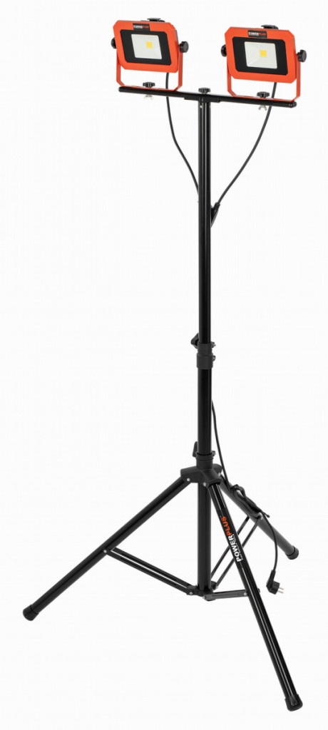 Aku LED svítilna na stativu 2x20V plus 220V 2x20W (bez AKU)