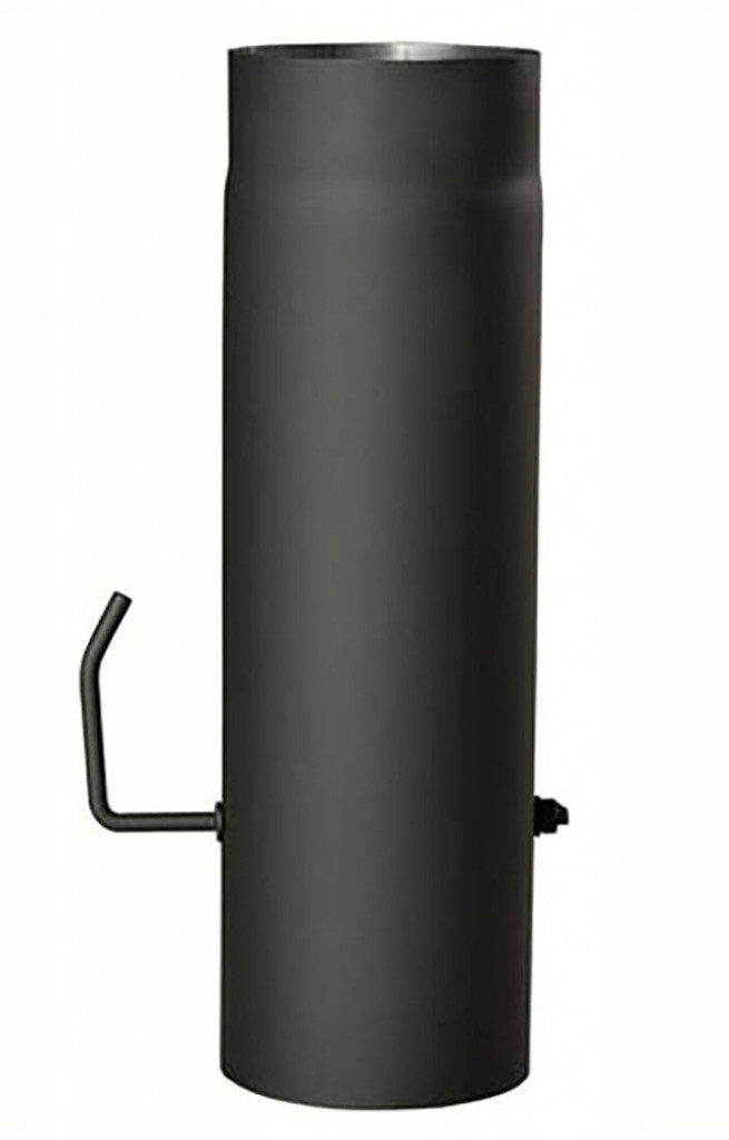 Roura kouřová s klap.130mm/ 500 t.1,5mm ČER