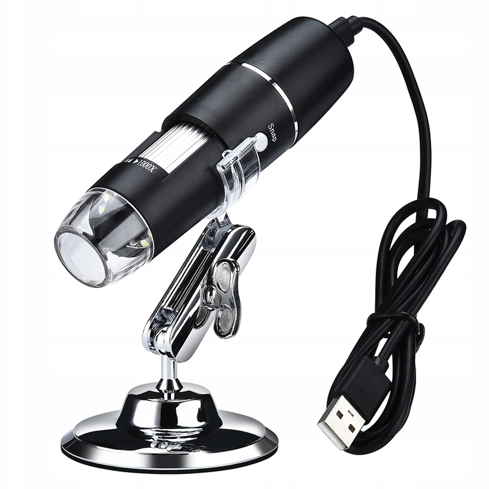 USB digitální mikroskop 8 LED SMD 1000x zoom lupa
