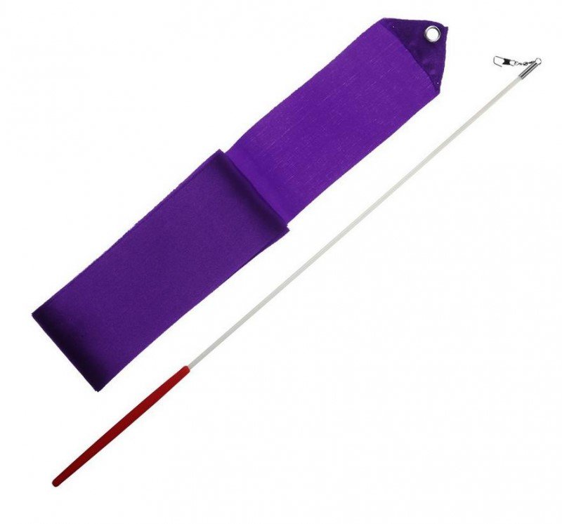 Gymnastická stuha + tyčka (fialová)