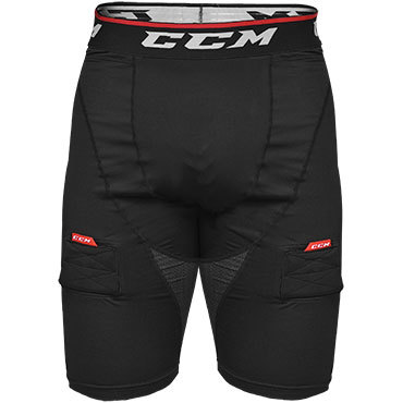 Kraťasy se suspenzorem CCM Compression Shorts Jock SR 2022 (Varianta: Senior, Barva: Černá)