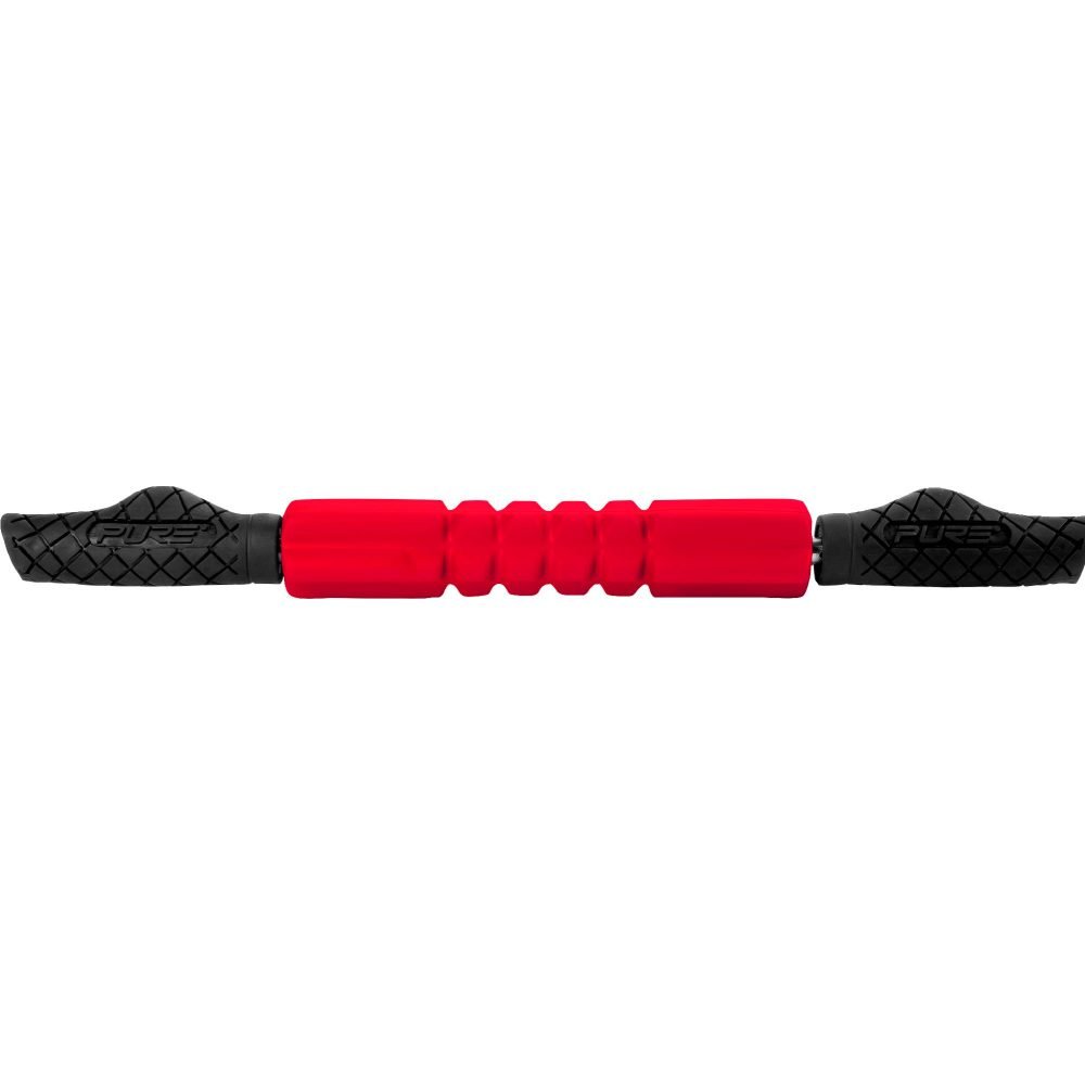 Masážní tyčka/váleček P2I MASSAGE ROLLER 53 CM (červená/černá)