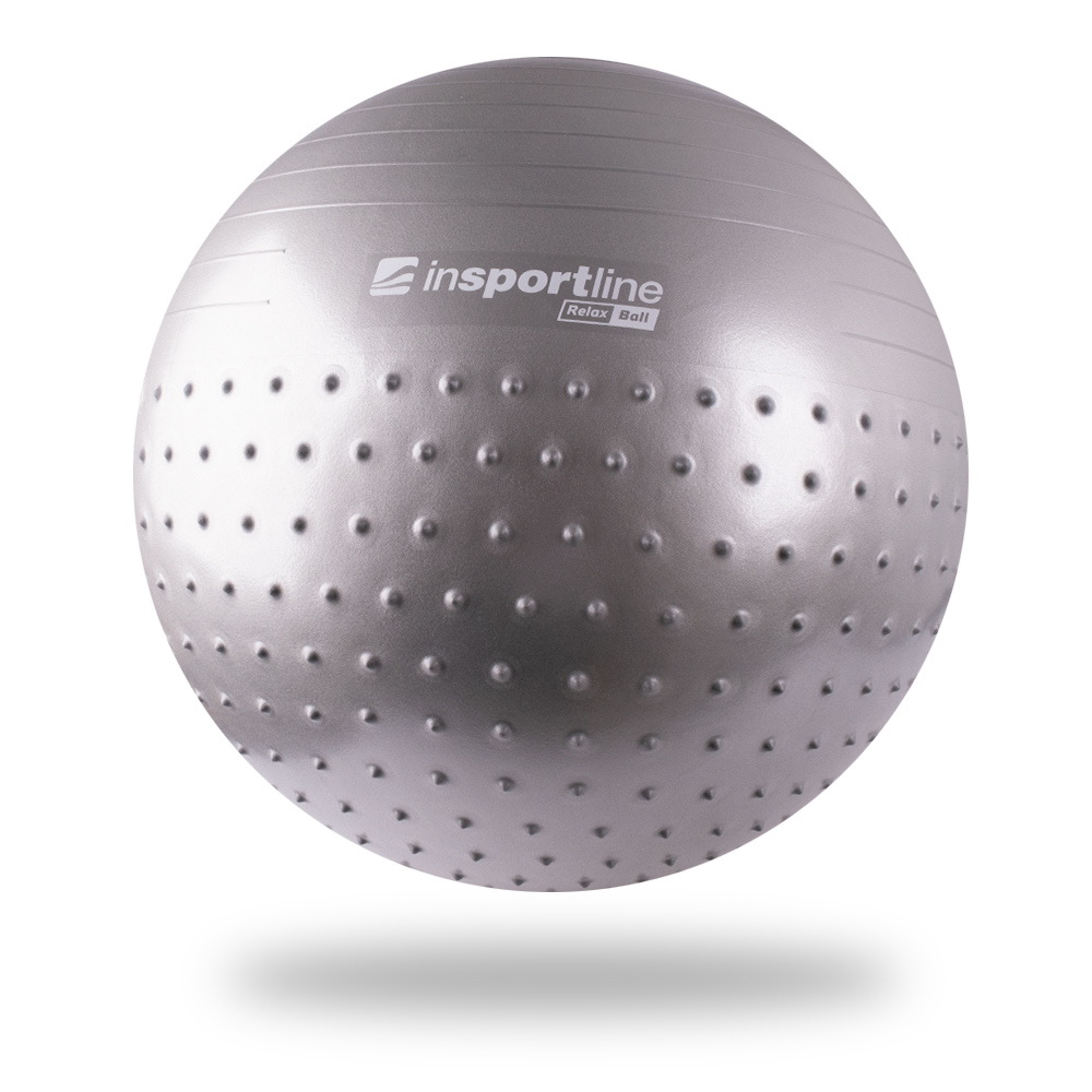 Gymnastický míč inSPORTline Relax Ball 75 cm (Barva: šedá)
