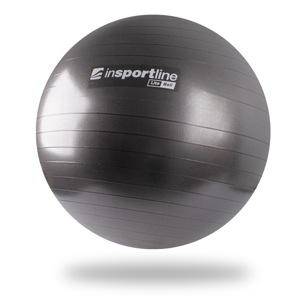 Gymnastický míč inSPORTline Lite Ball 65 cm (Barva: černá)