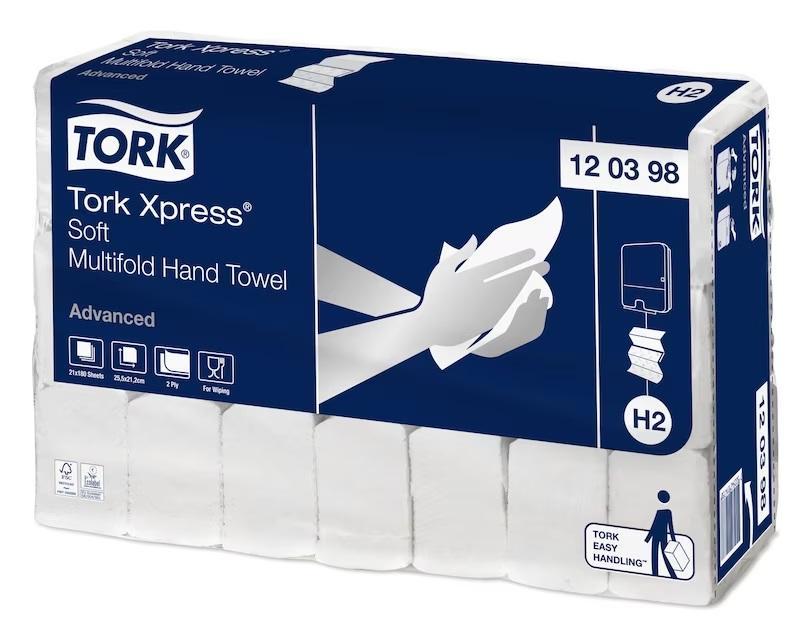 Ručníky Tork papírové skládané Xpress Advanced Soft bílá H2 3780 ks New - 1 krt